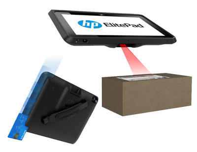 HP ELITEPAD RETAIL JACKET W/ BATT 2D SCAN MSR